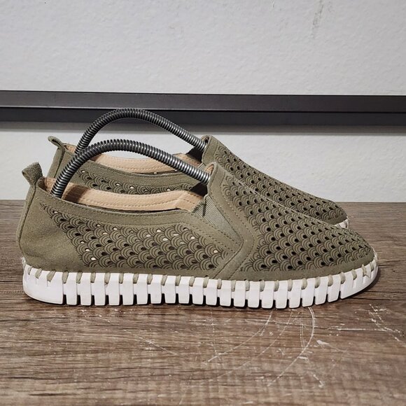 Ilse Jacobsen Tulip Women’s Slip-On Shoes Size 41 (10.5-11) Green - Picture 3 of 8